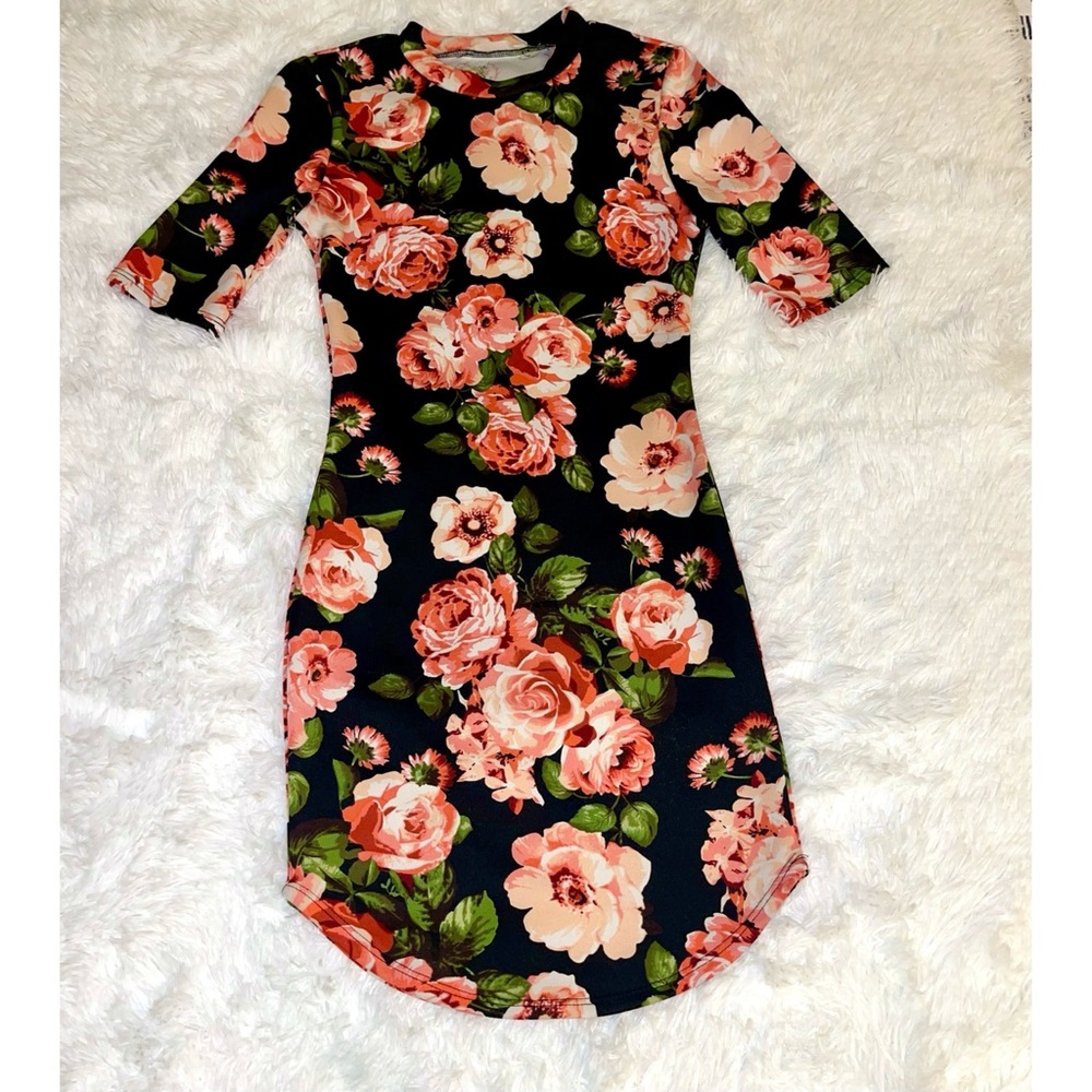 Black Floral Dress